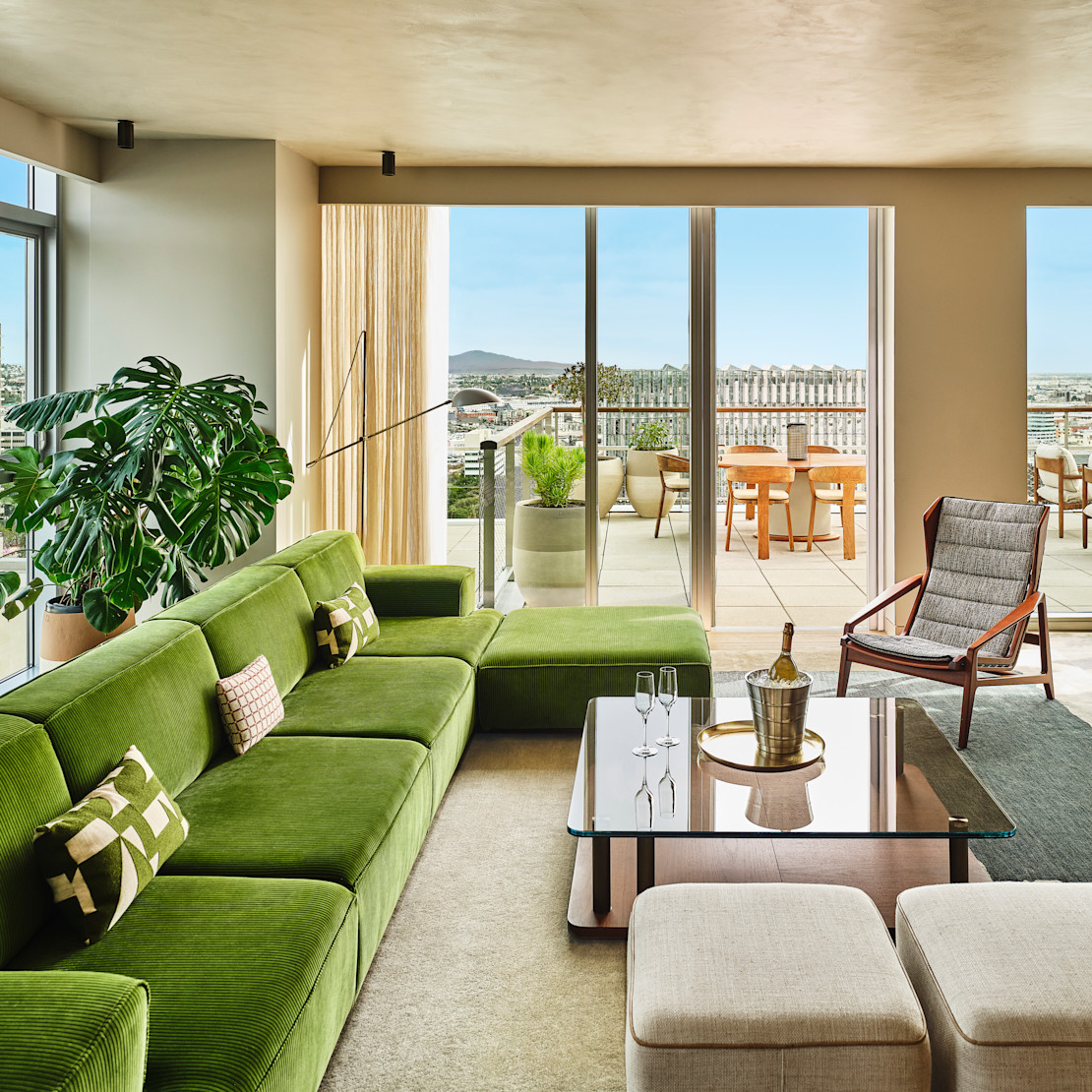 View of Luxury Penthouse Suites in Downtown LA | Conrad Los Angeles